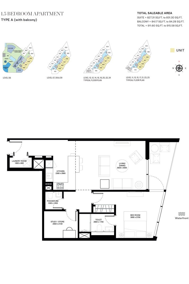 1 Bedroom Plan