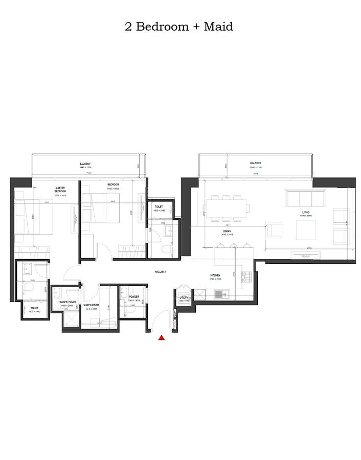 2 Bedroom Plan