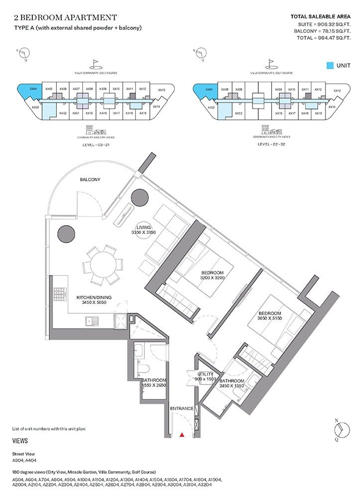 2 Bedroom Plan