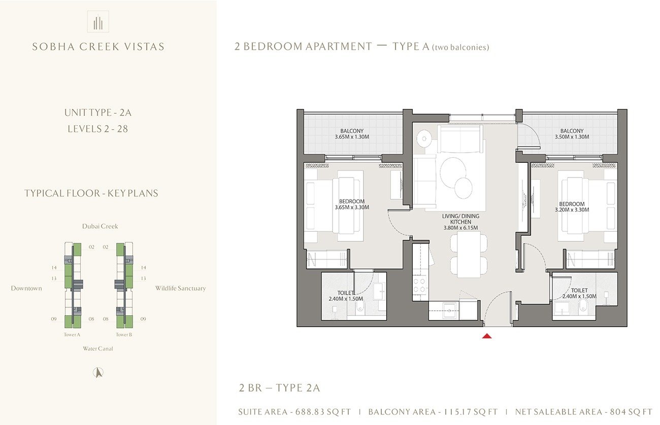2 Bedroom Plan