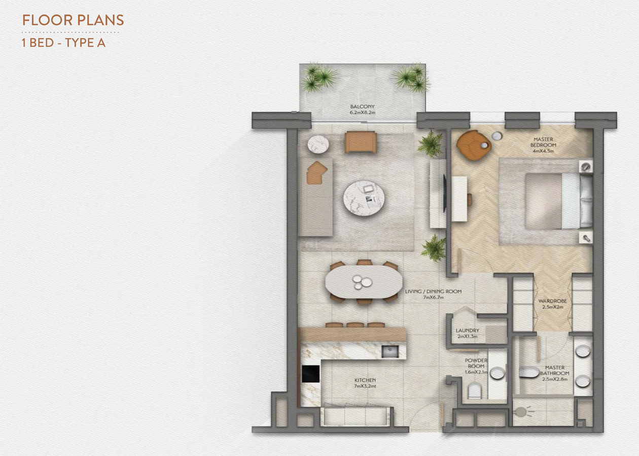 1 Bedroom Plan