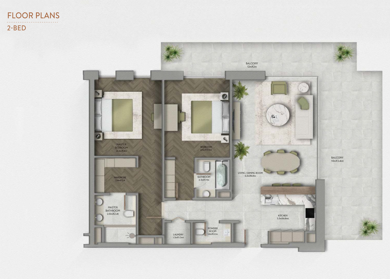 2 Bedroom Plan