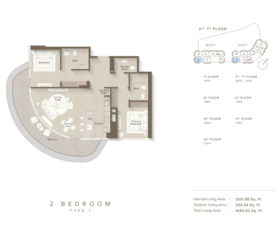 2 Bedroom Plan