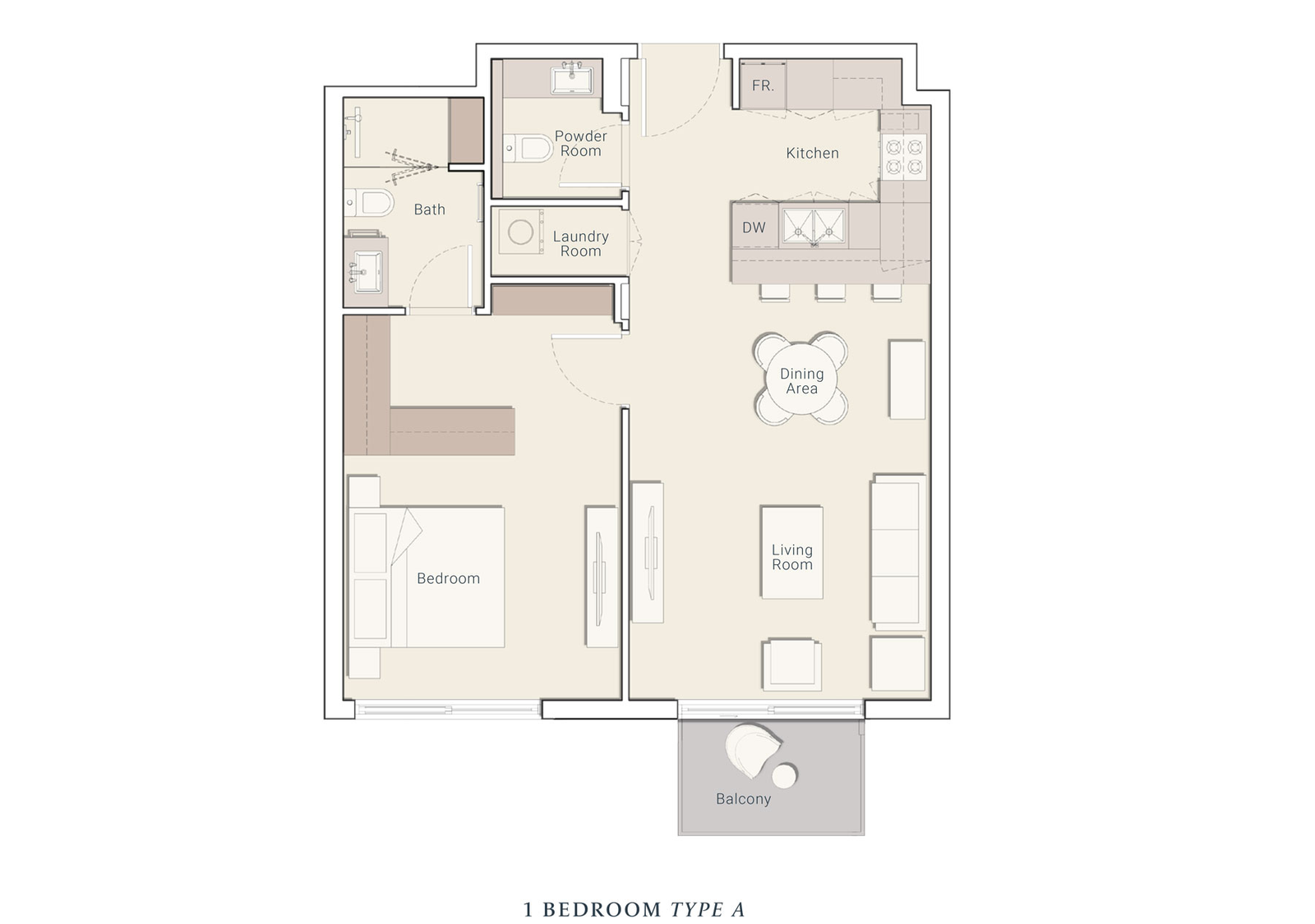 1 Bedroom Plan