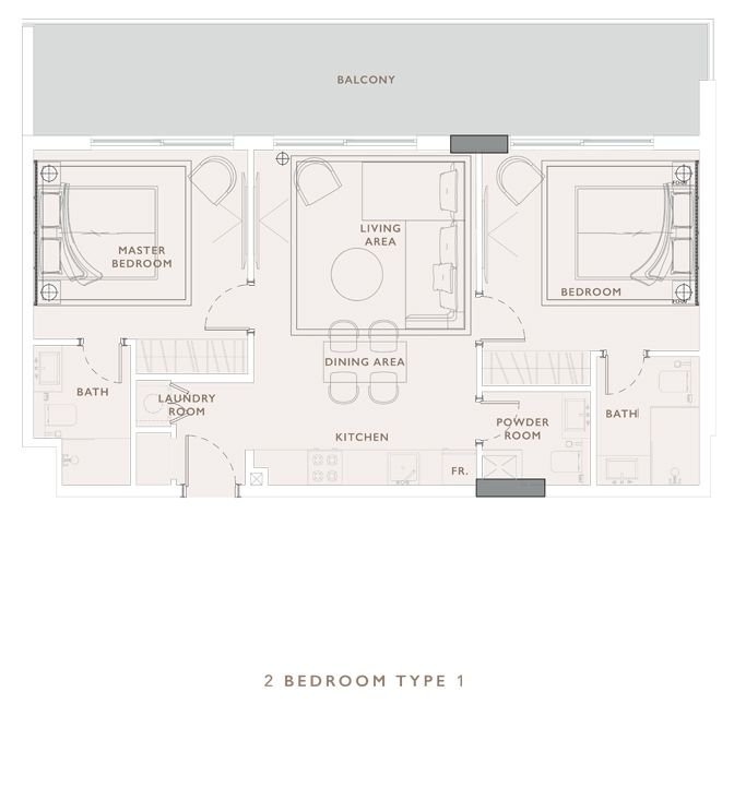 2 Bedroom Plan