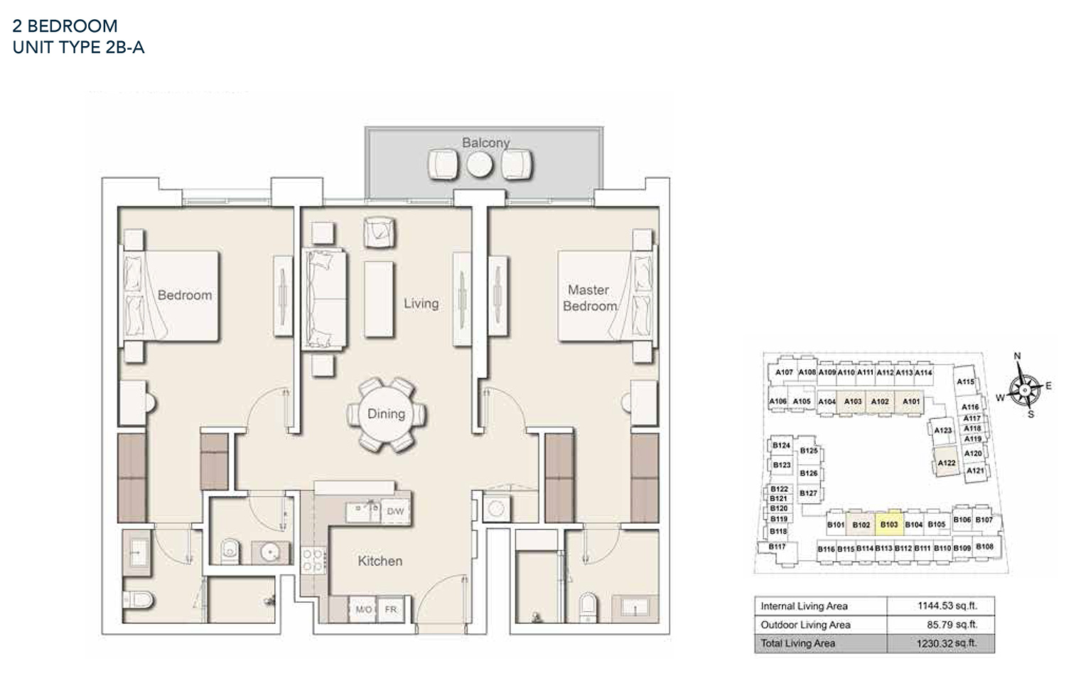 2 Bedroom Plan