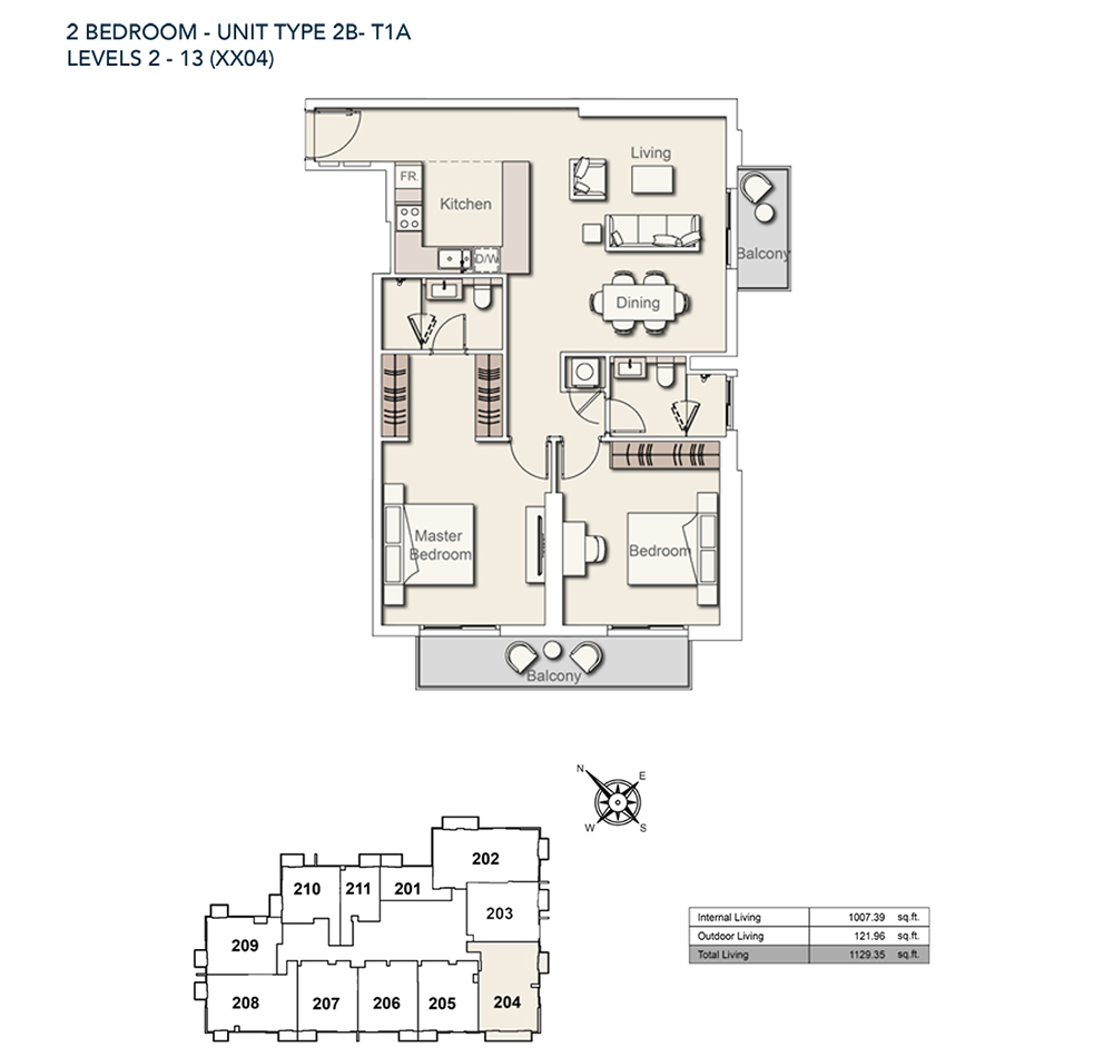 2 Bedroom Plan
