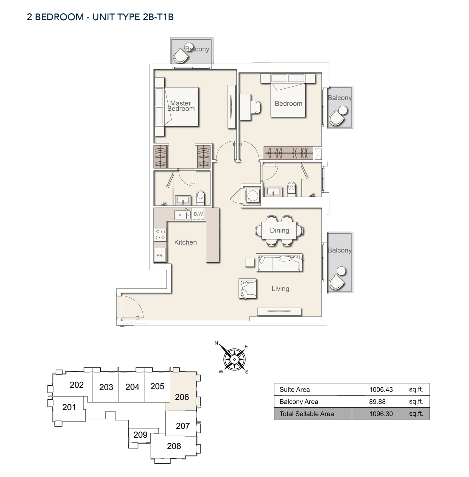 2 Bedroom Plan