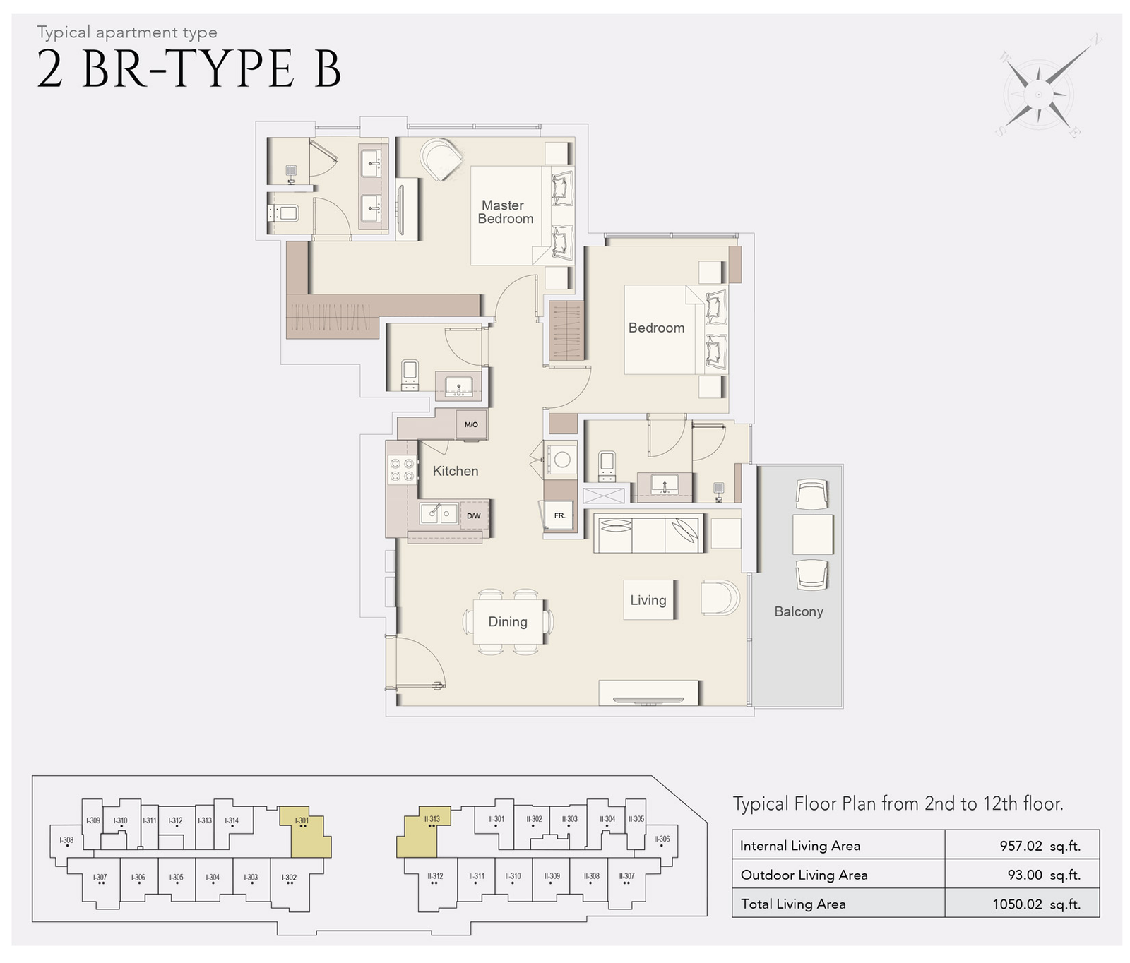 2 Bedroom Plan