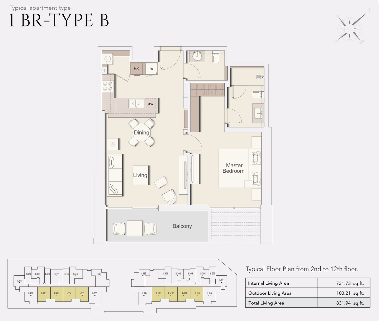 1 Bedroom Plan