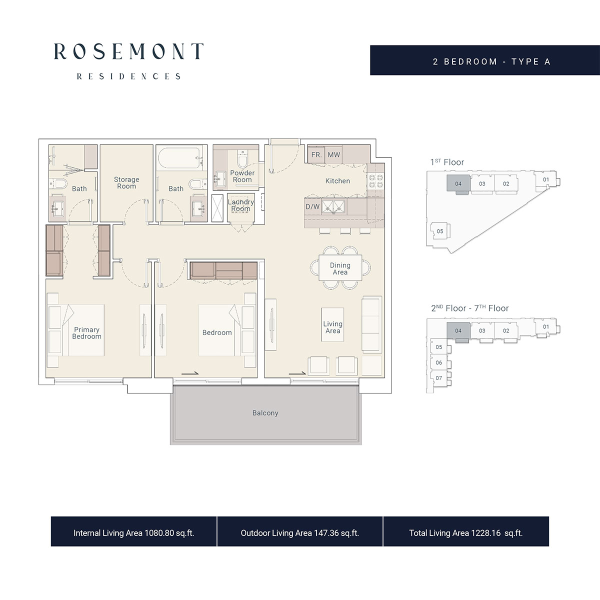 2 Bedroom Plan