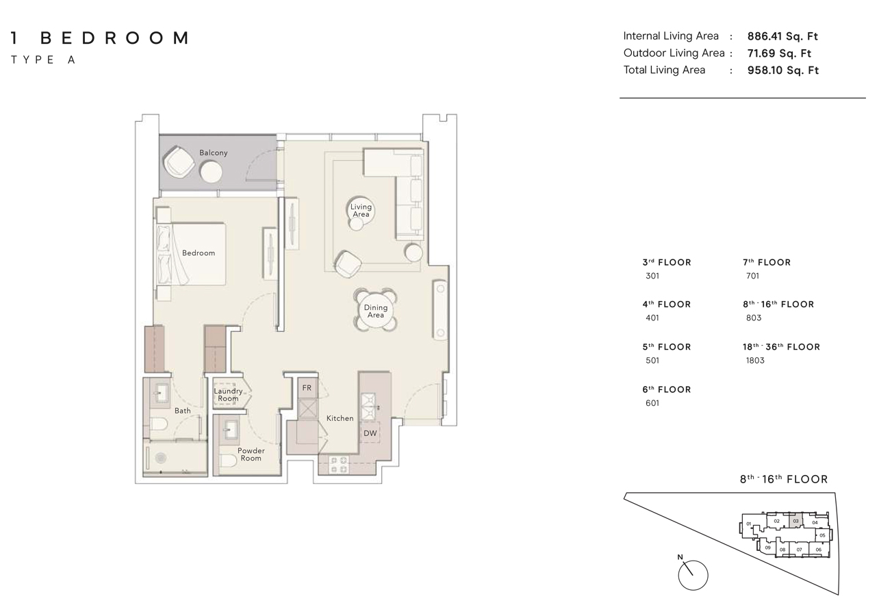 1 Bedroom Plan
