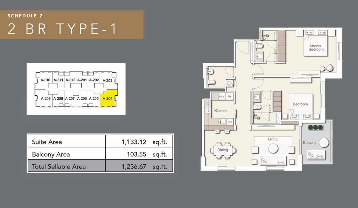 2 Bedroom Plan