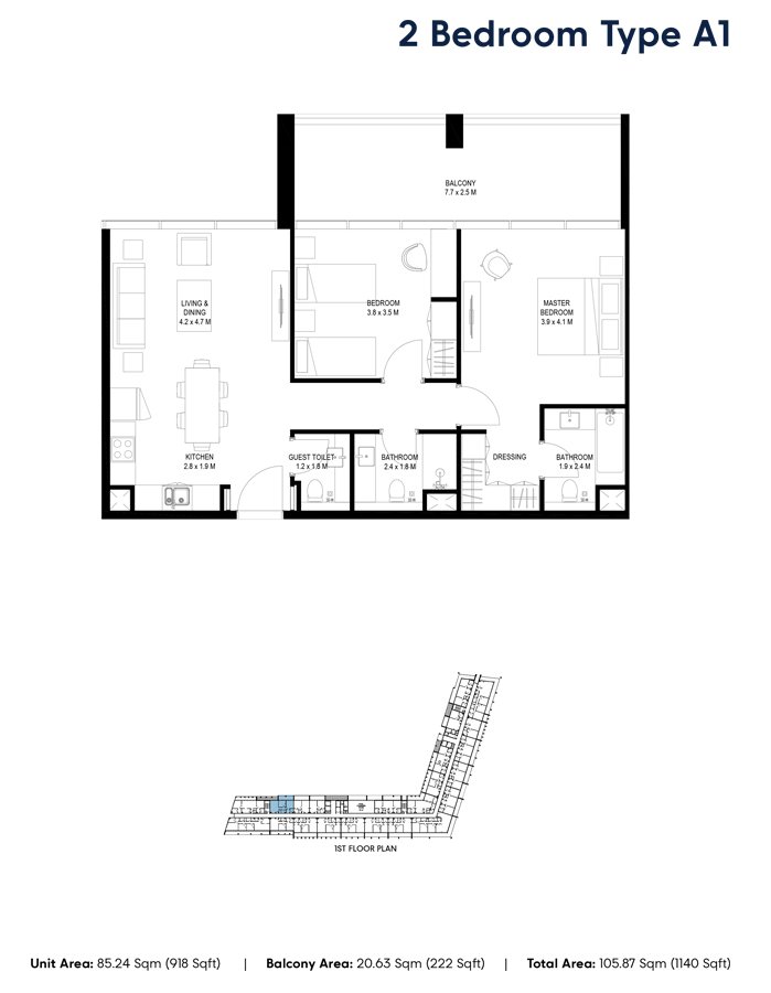 2 Bedroom Plan