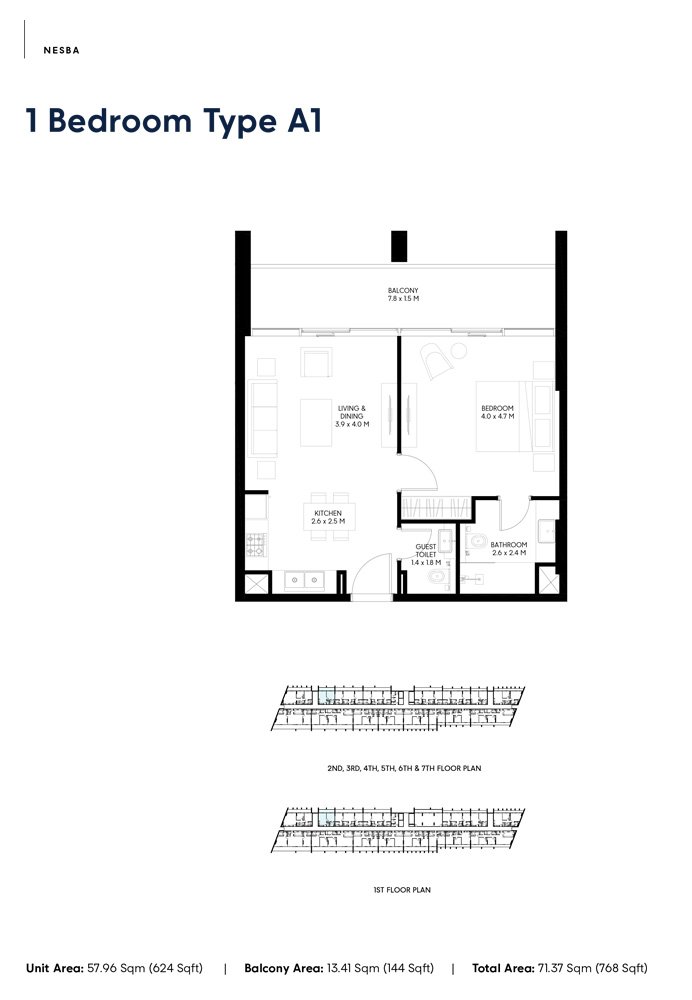 1 Bedroom Plan