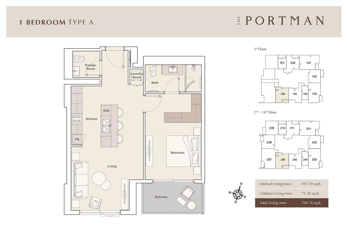 1 Bedroom Plan