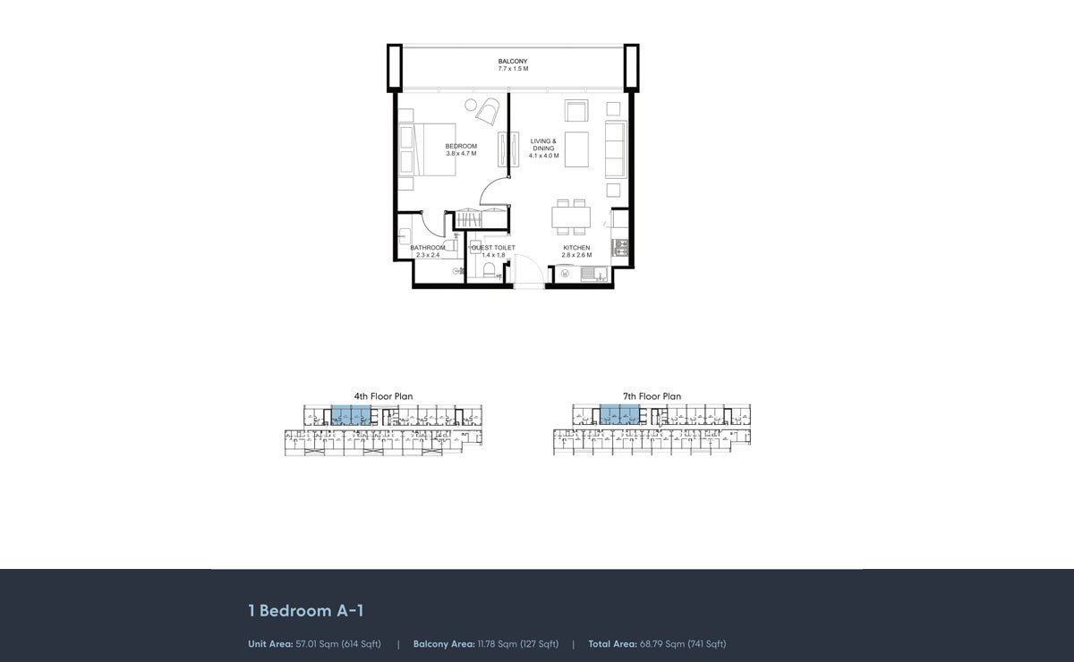 1 Bedroom Plan
