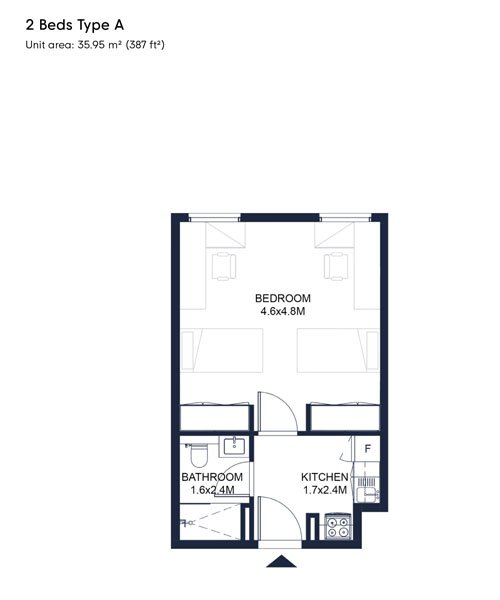 2 Bedroom Plan