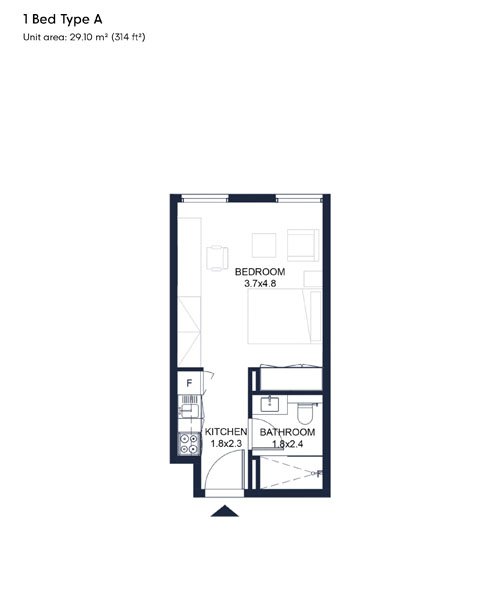 1 Bedroom Plan