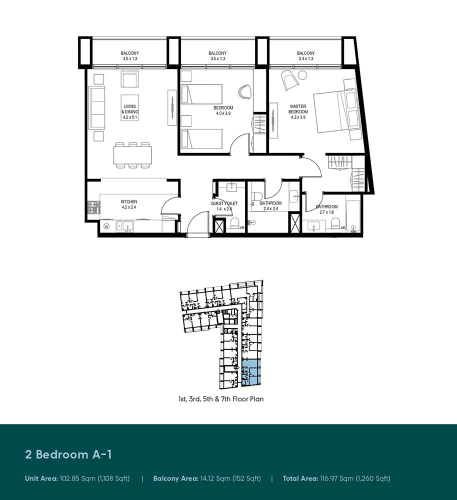 2 Bedroom Plan
