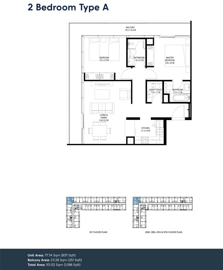 2 Bedroom Plan