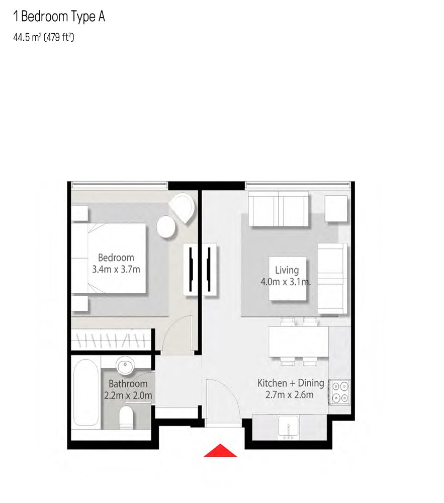 2 Bedroom Plan