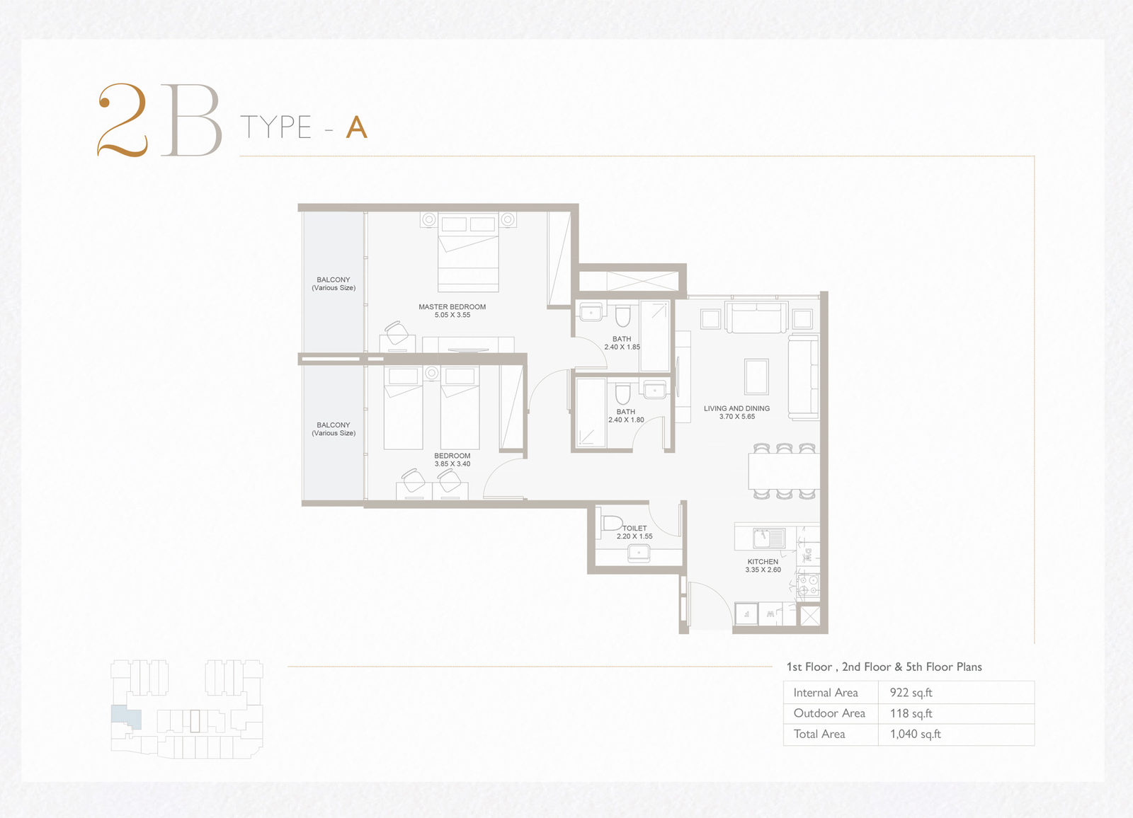 1 Bedroom Plan