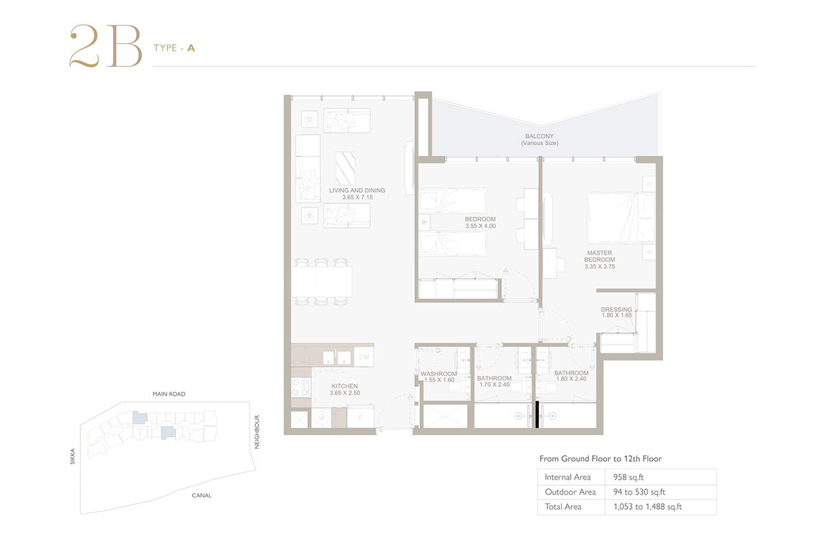 2 Bedroom Plan