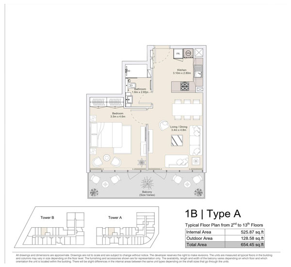 1 Bedroom Plan