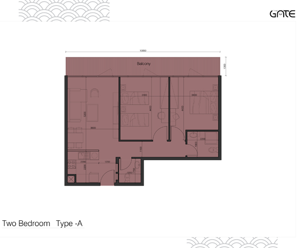 2 Bedroom Plan