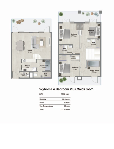 2 Bedroom Plan