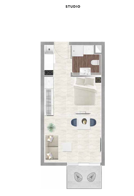 1 Bedroom Plan