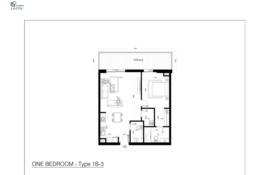 1 Bedroom Plan