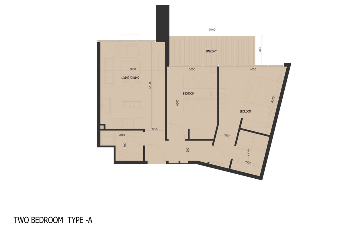 2 Bedroom Plan
