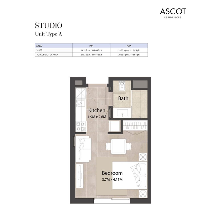 1 Bedroom Plan