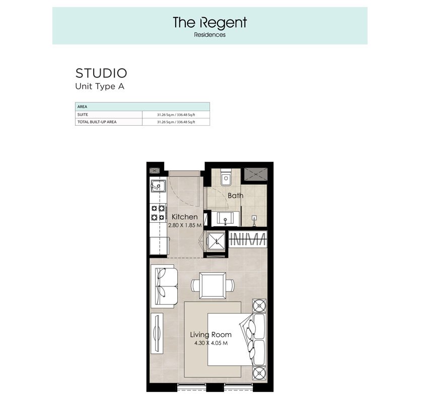 1 Bedroom Plan