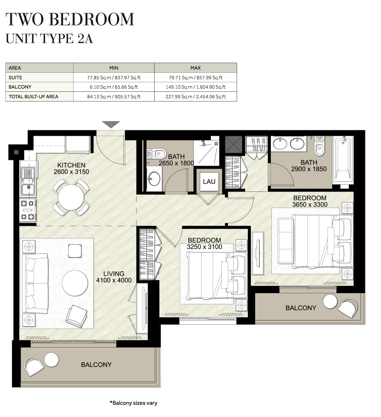 2 Bedroom Plan