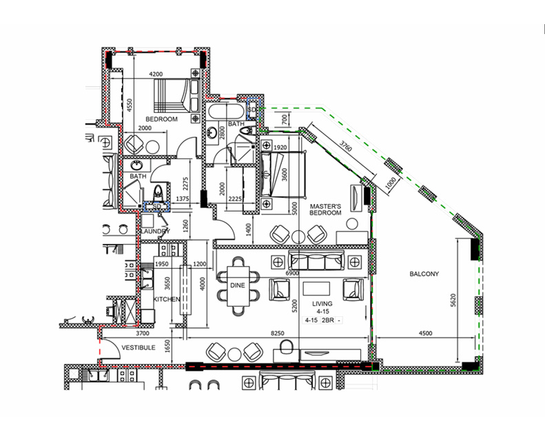 2 Bedroom Plan