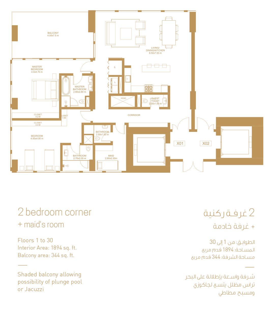 1 Bedroom Plan