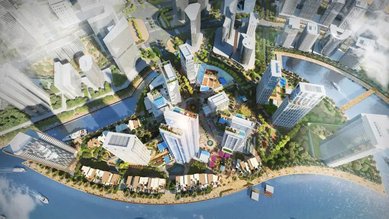 Peninsula One at Business Bay, Dubai Detail Shot