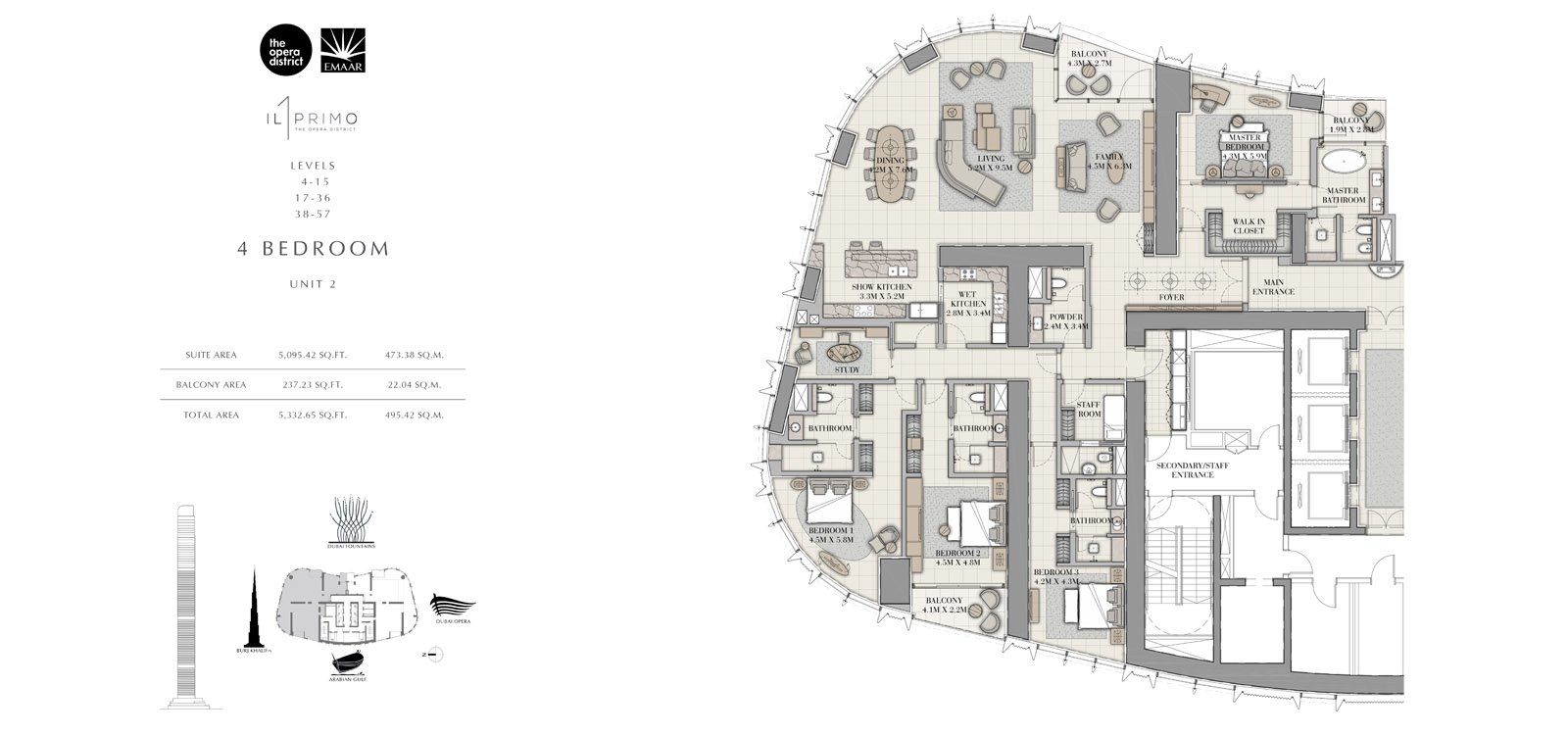 Emaar IL Primo Apartments Floor Plan 1