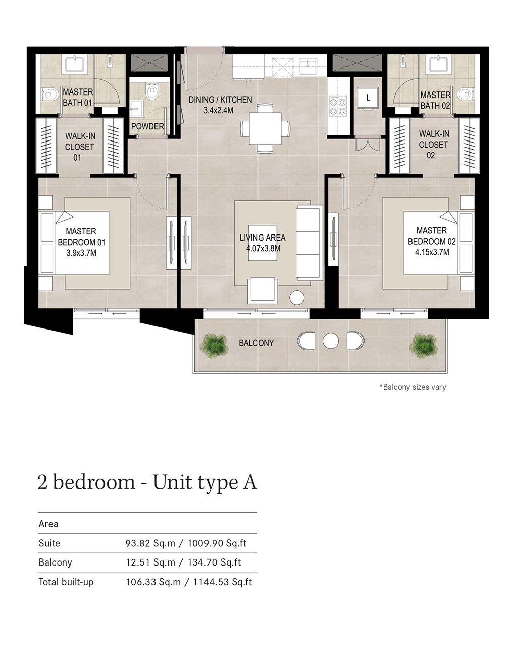 2 Bedroom