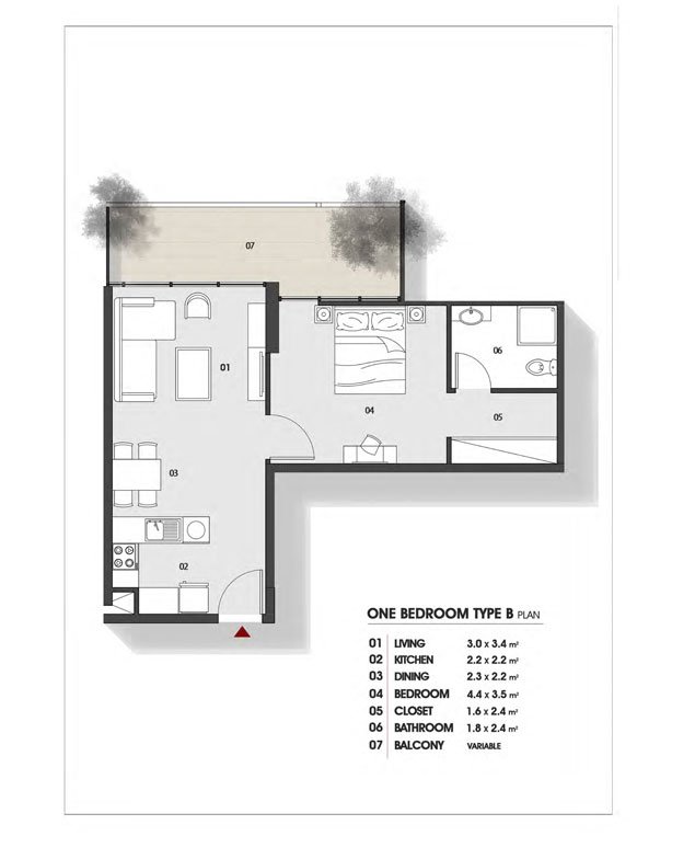 Al Maryah Vista in Abu Dhabi | Reportage Properties Floor Plan 2