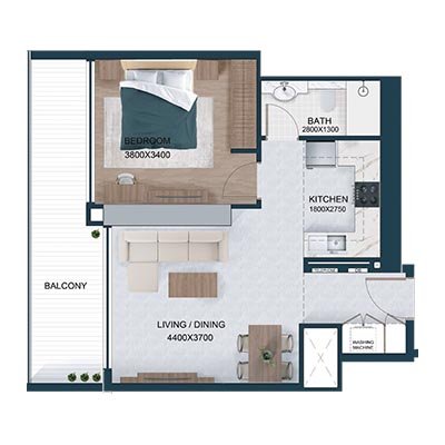 2 Bedroom