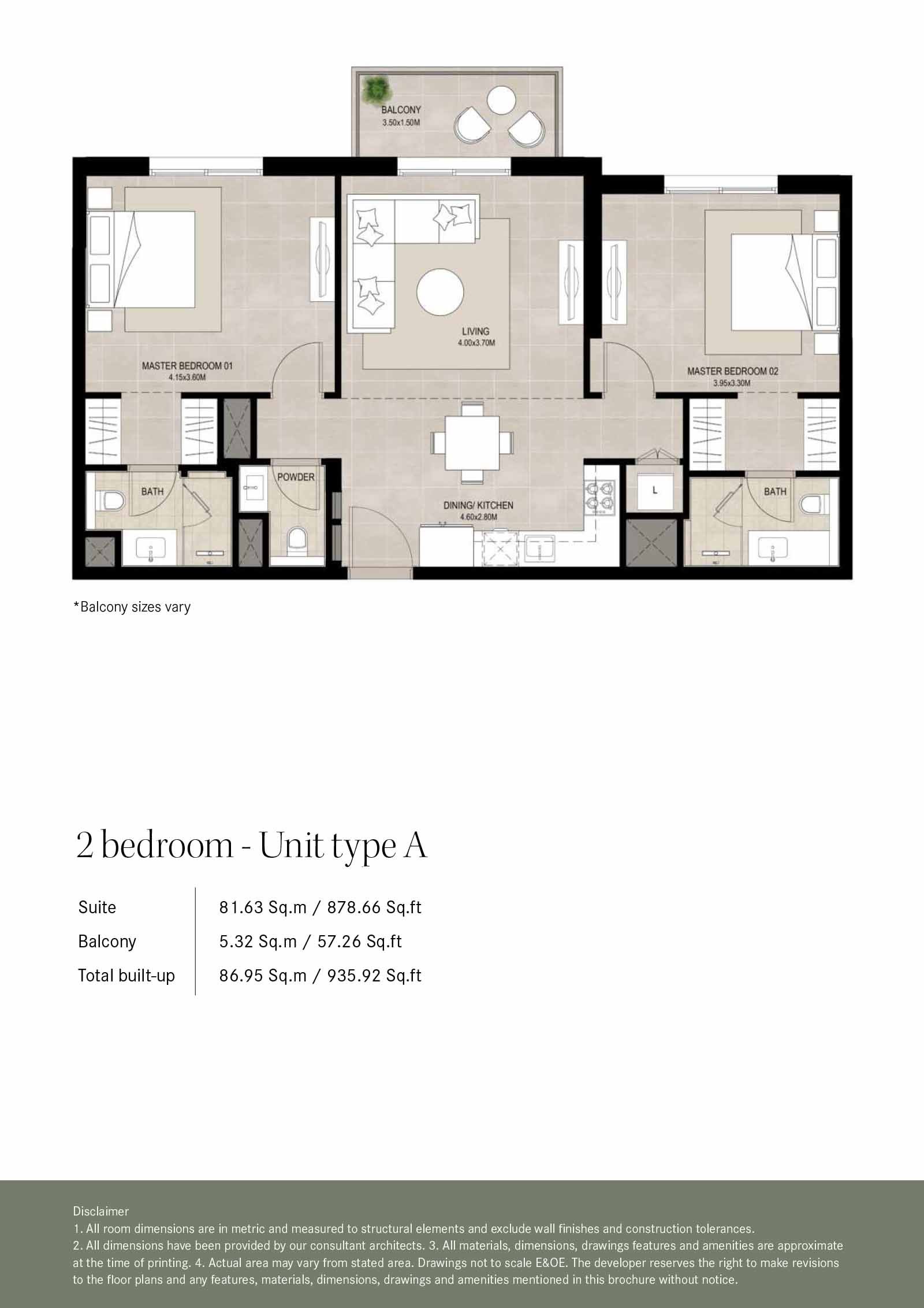 Ellison at Town Square Dubai Floor Plan 2