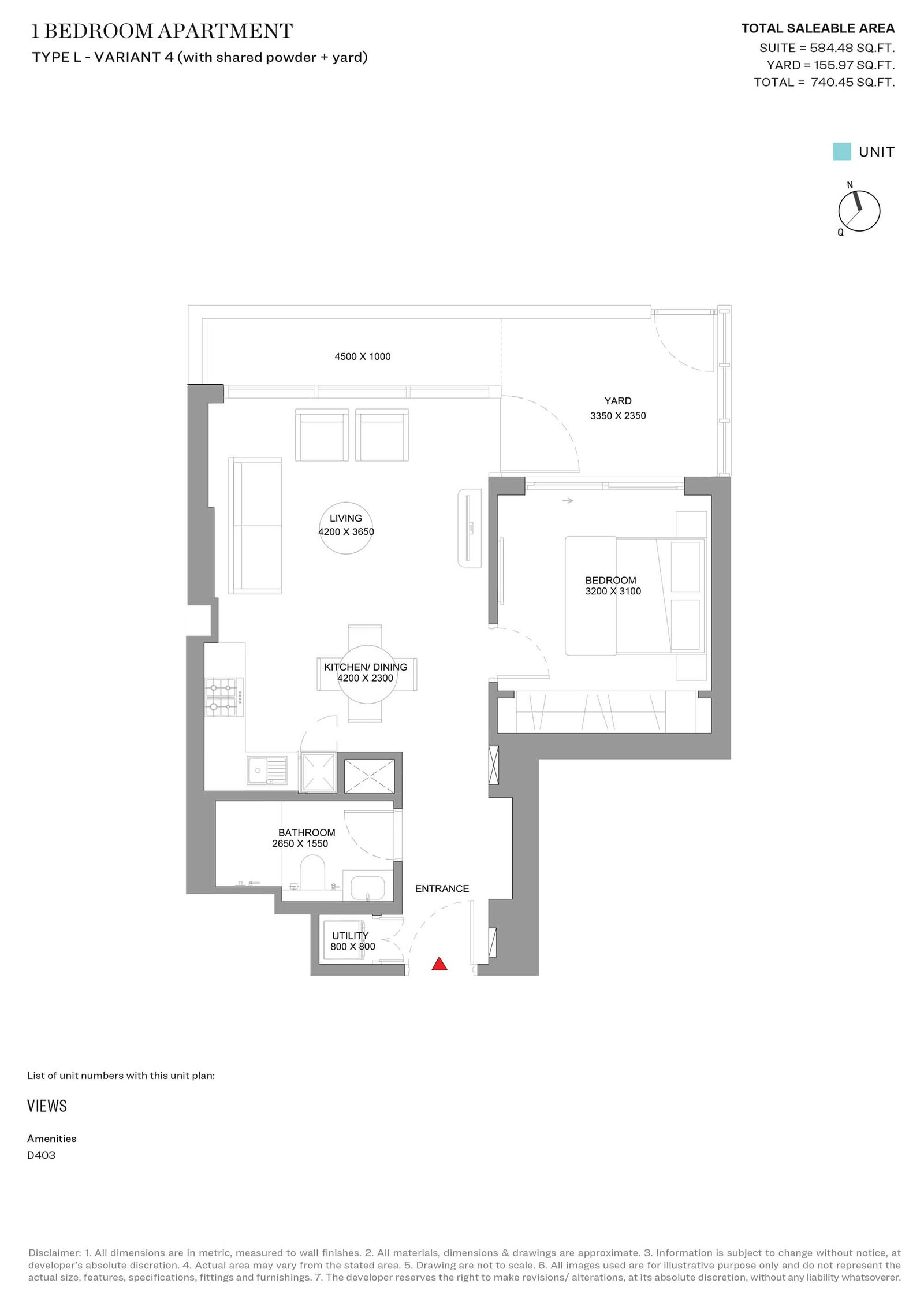 1 Bedroom