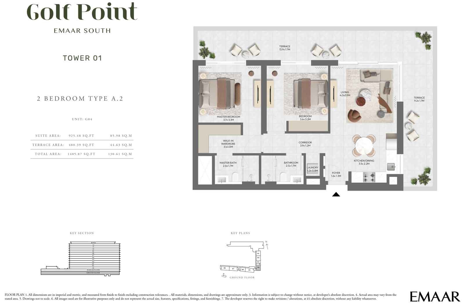 Golf Point at Emaar South Dubai Floor Plan 2