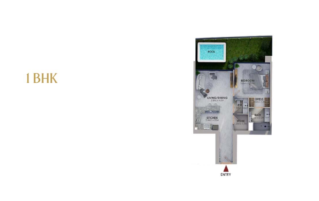 Marquis Vista at Dubai Land Residence Complex (DLRC) Floor Plan 2