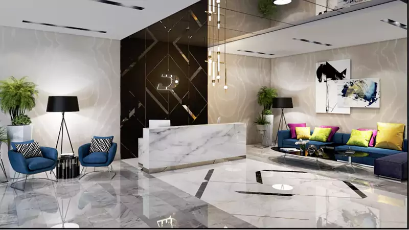 Zada Tower at Business Bay, Dubai Detail Shot