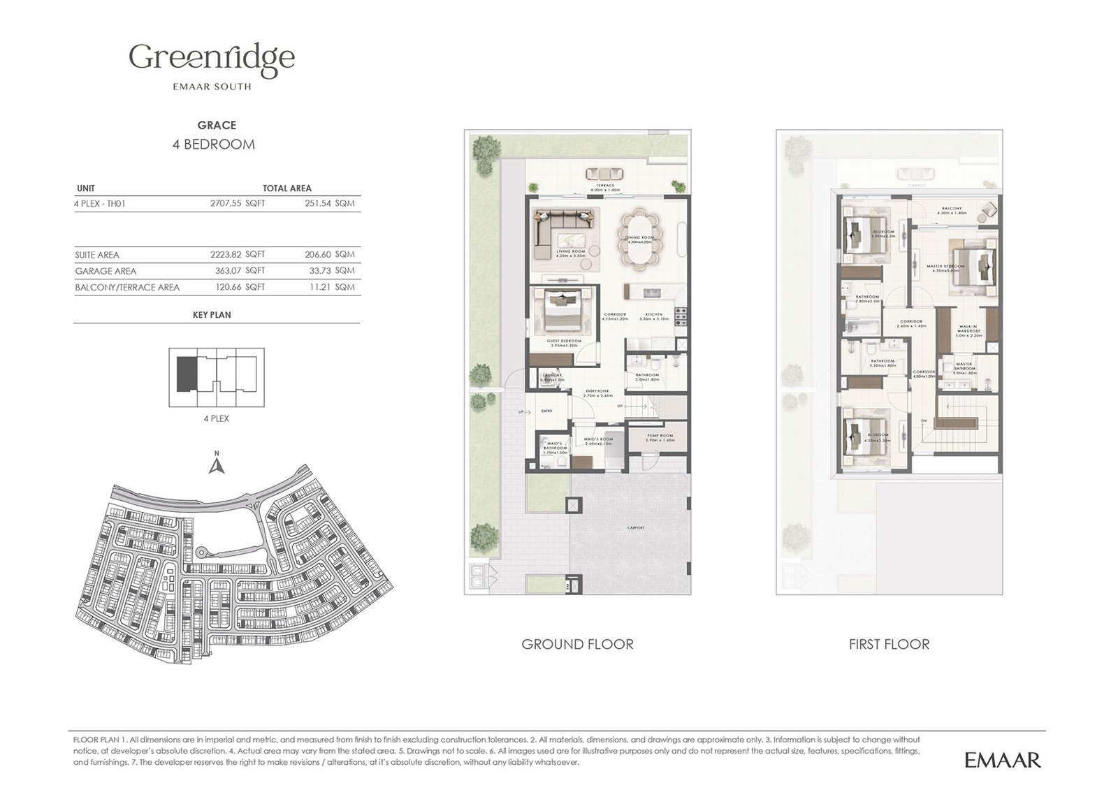 Greenridge at Emaar South, Dubai Floor Plan 2